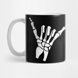 Hang Loose Skeleton Hand Halloween Mug